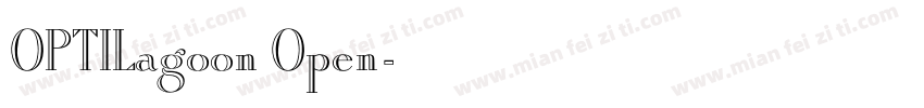 OPTILagoon Open字体转换